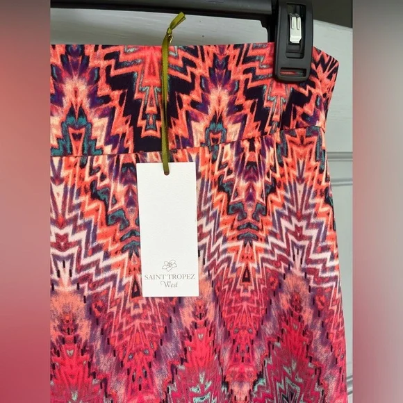 Saint Tropez West | Skirts | Saint Tropez West Nwt Purple Pink Chevron ...
